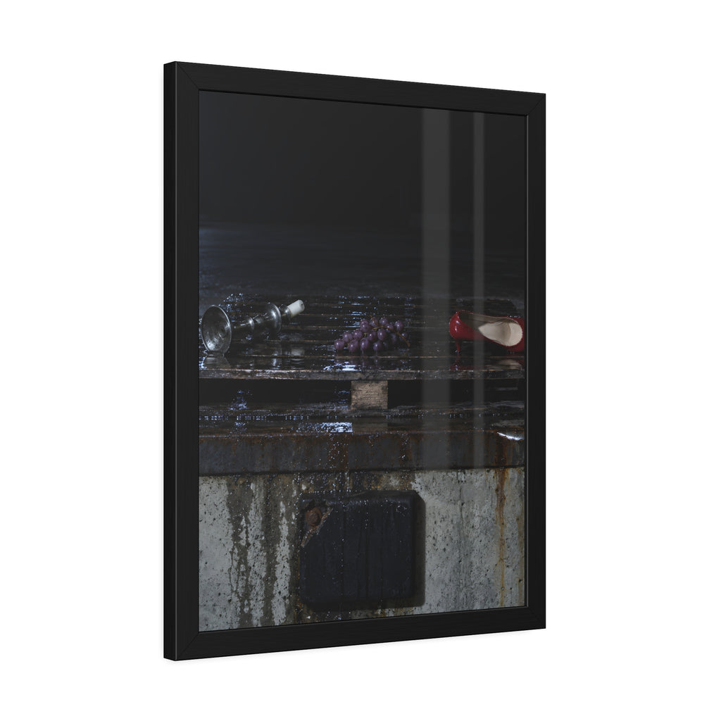"What the Ice Let Go": A Garabaggio Framed Print