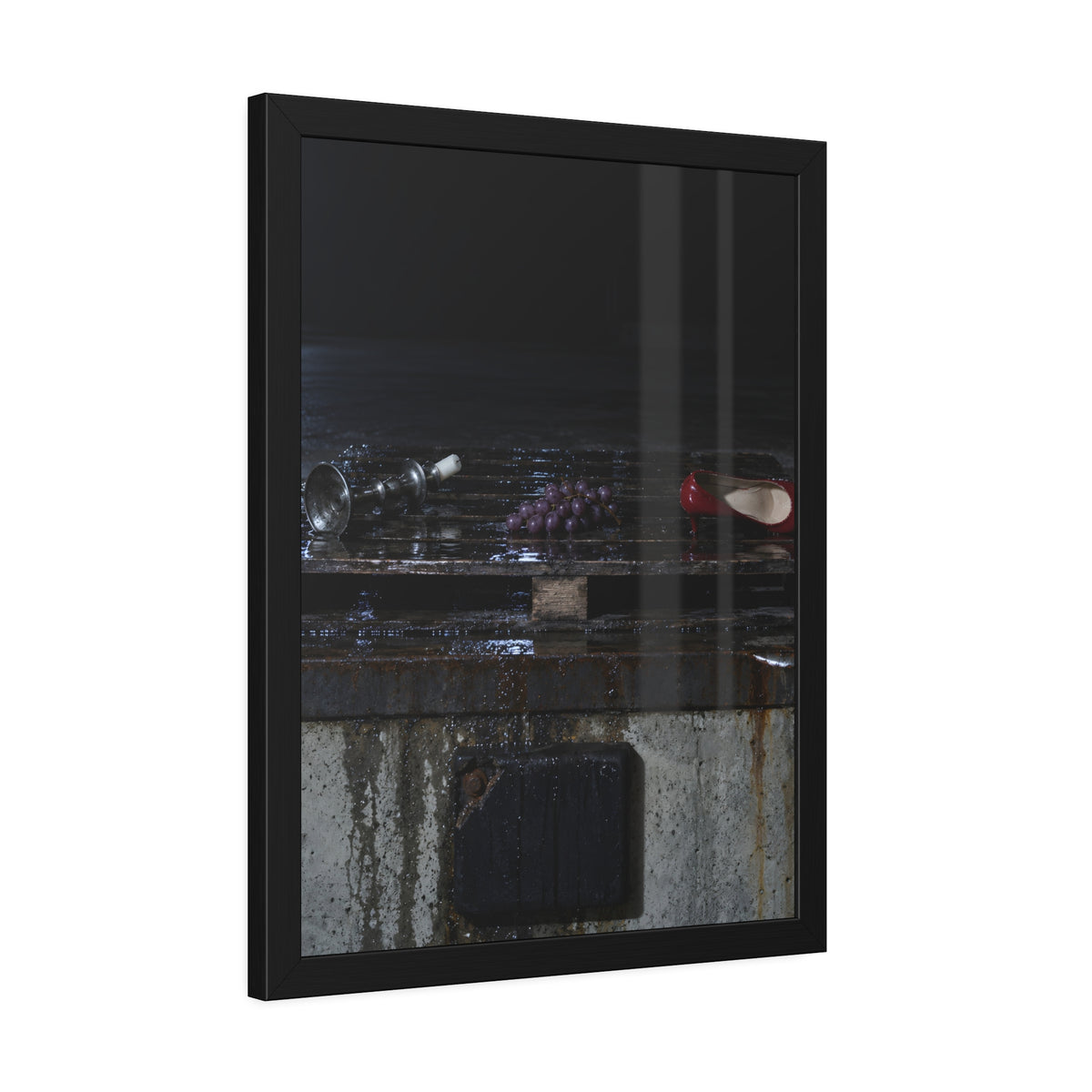 "What the Ice Let Go": A Garabaggio Framed Print