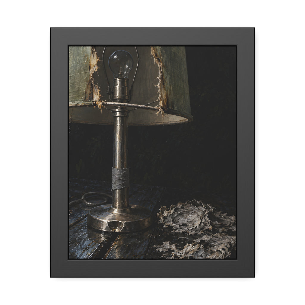 "The Stalk Under the Finial": A Garabaggio Framed Print
