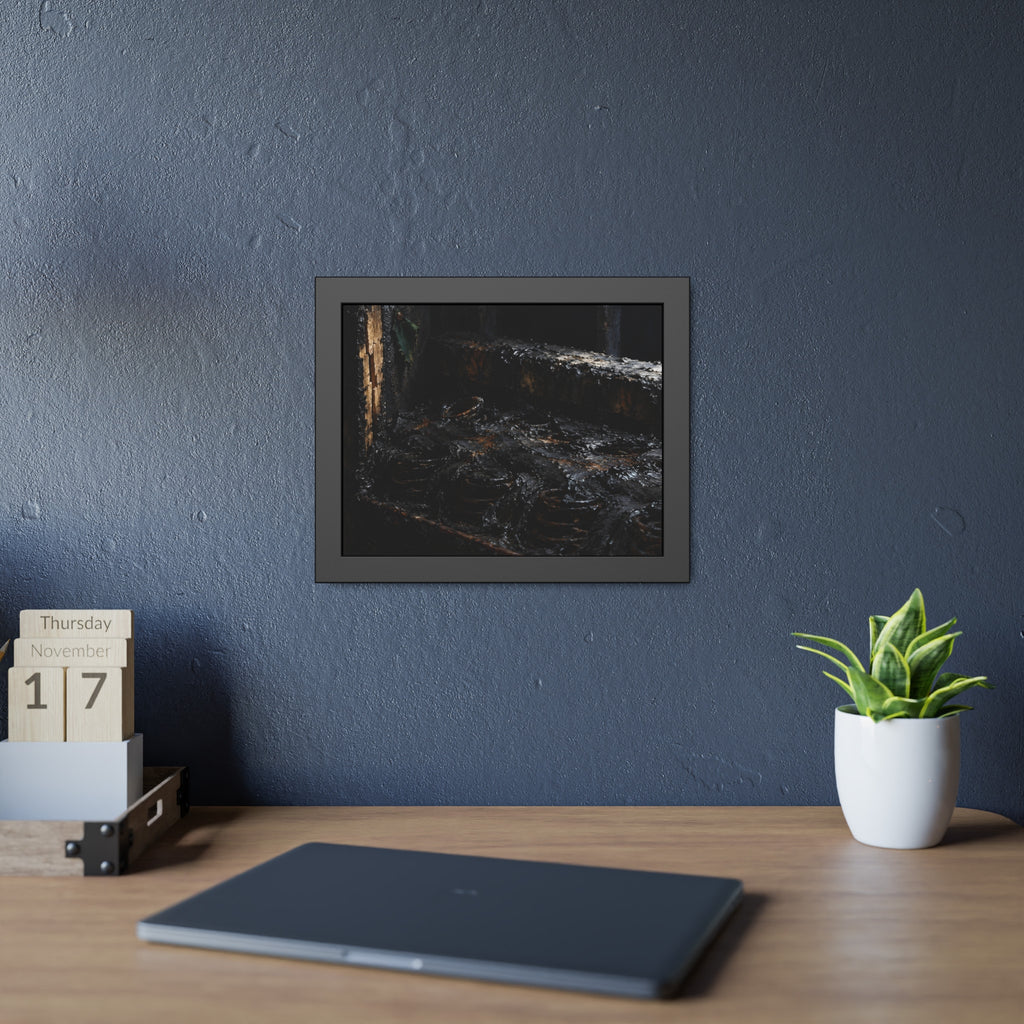 "The Black Crust": A Garabaggio Framed Print