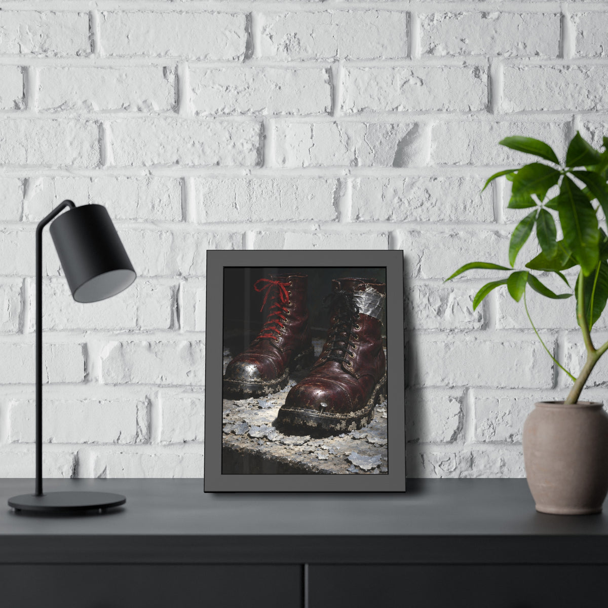 "The Litter on the Step": A Garabaggio Framed Print