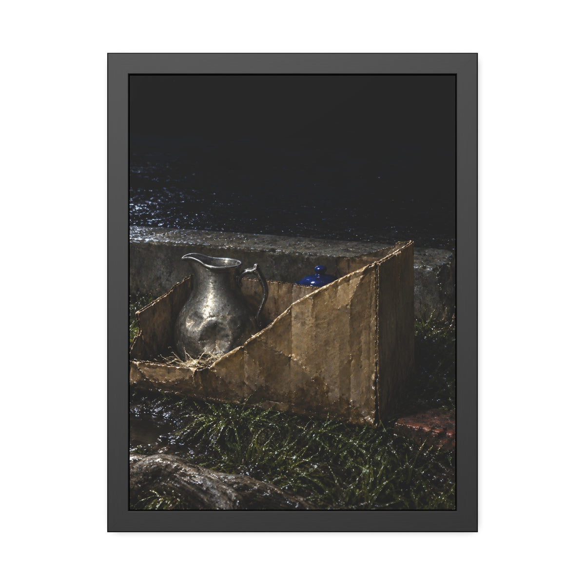 "The Ewer Standing Clear": A Garabaggio Framed Print