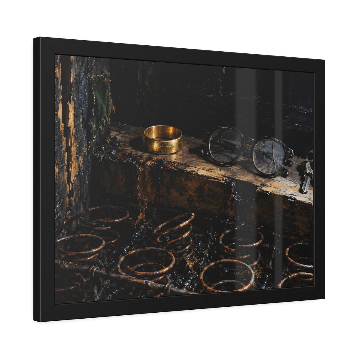 "The Band on the Rail": A Garabaggio Framed Print