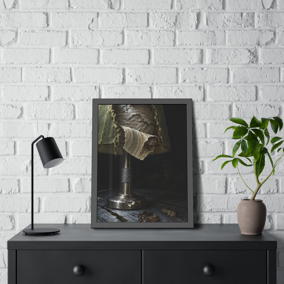 "The First Flap Down": A Garabaggio Framed Print