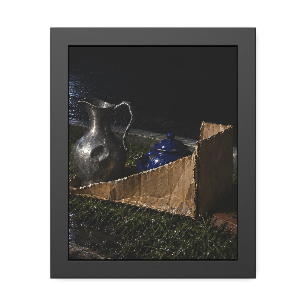 "The Broken Spout": A Garabaggio Framed Print