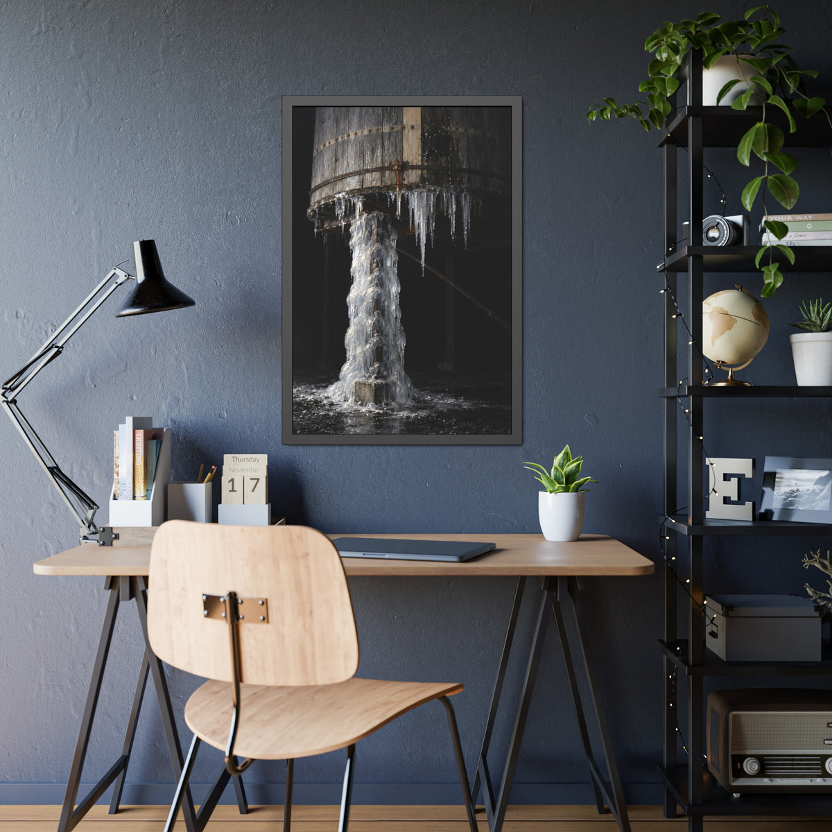 "The Near Leg Cased": A Garabaggio Framed Print