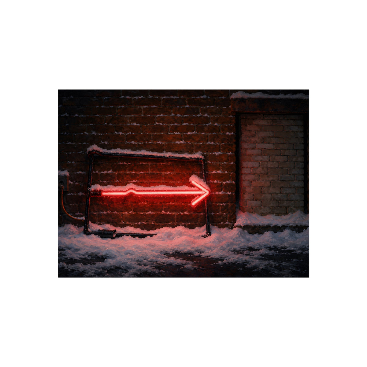 "The Snow on the Stem": A Garabaggio Fine Art Print