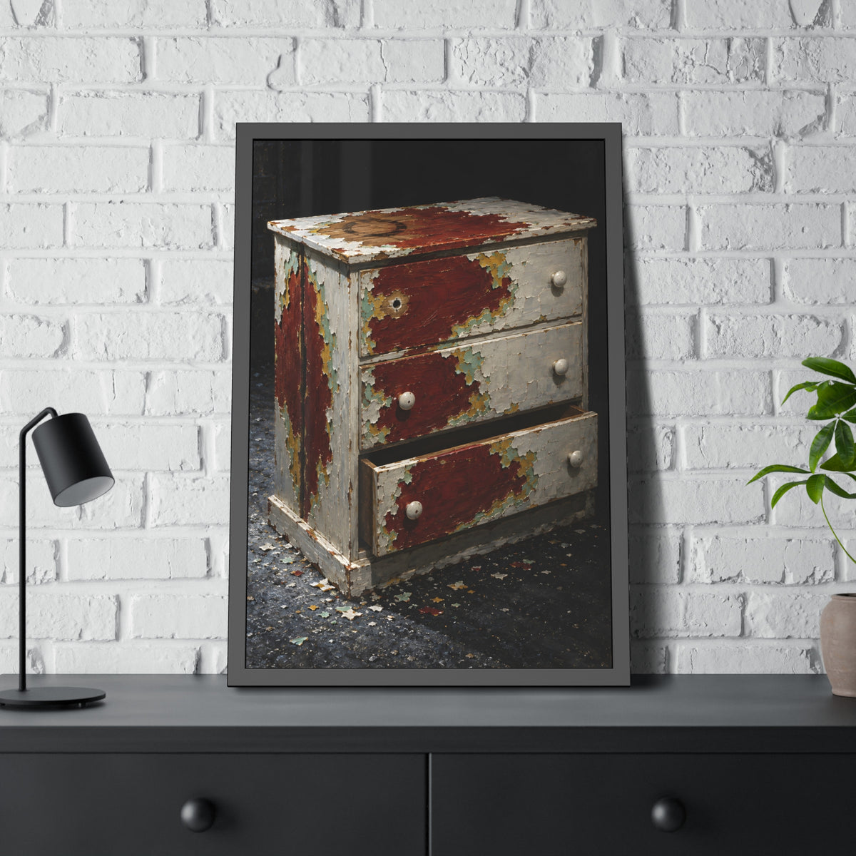 "The Brick Red Under Everything": A Garabaggio Framed Print