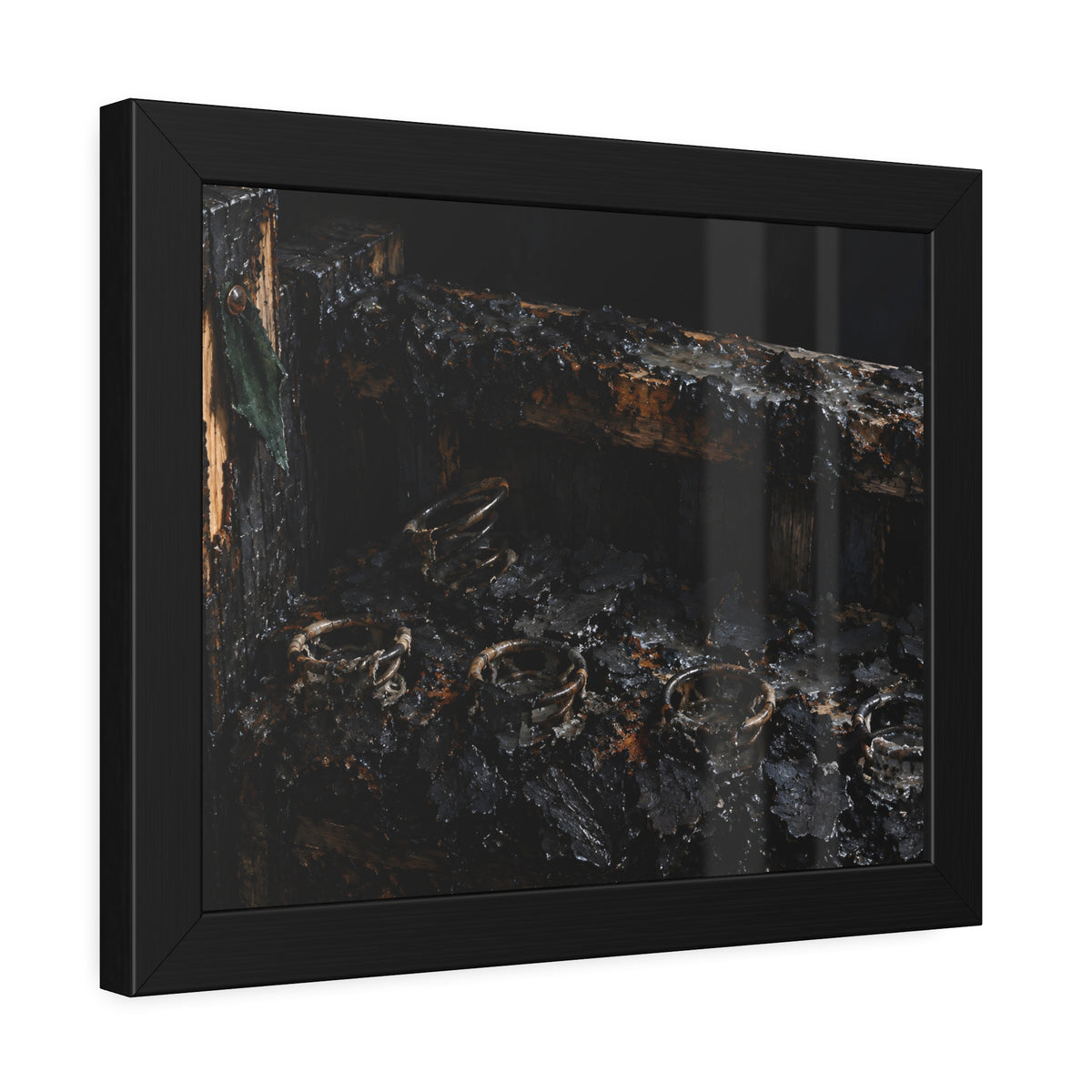 "The Crust Breaking on the Coils": A Garabaggio Framed Print