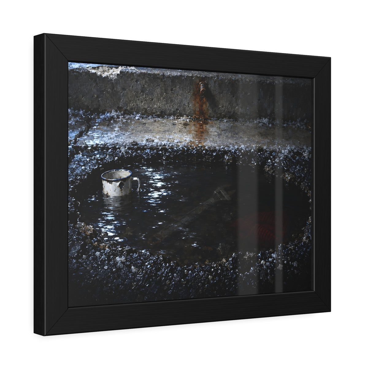 "The Meltwater": A Garabaggio Framed Print