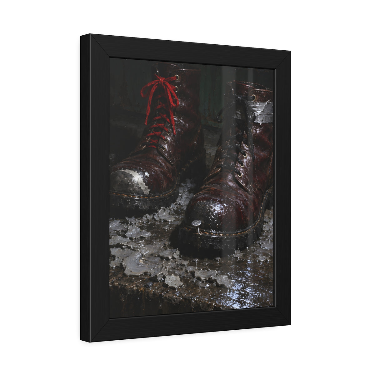 "The Wet Leather and the Paste": A Garabaggio Framed Print