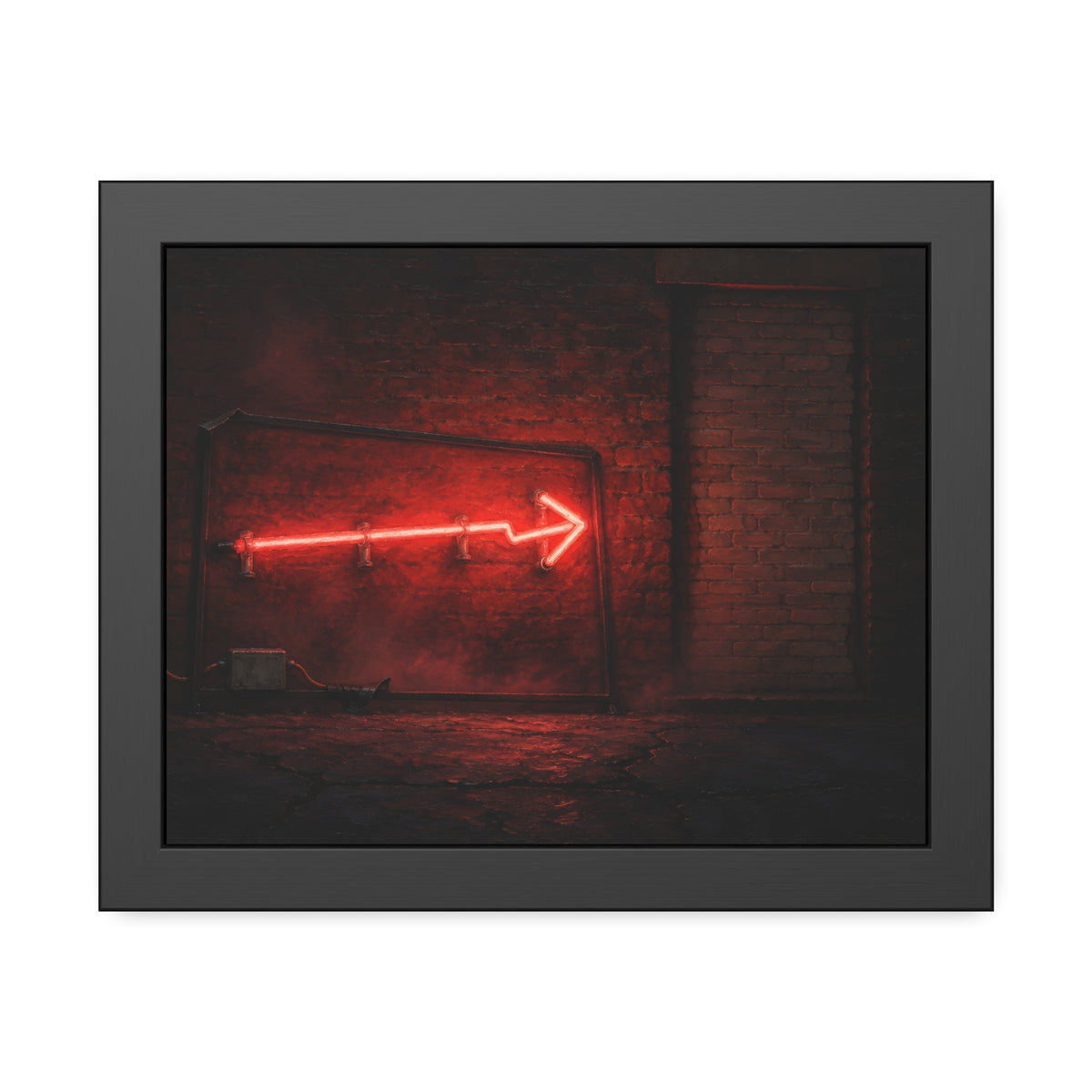 "The Red Fog": A Garabaggio Framed Print