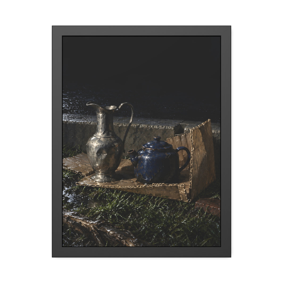 "The Teapot to Its Base": A Garabaggio Framed Print