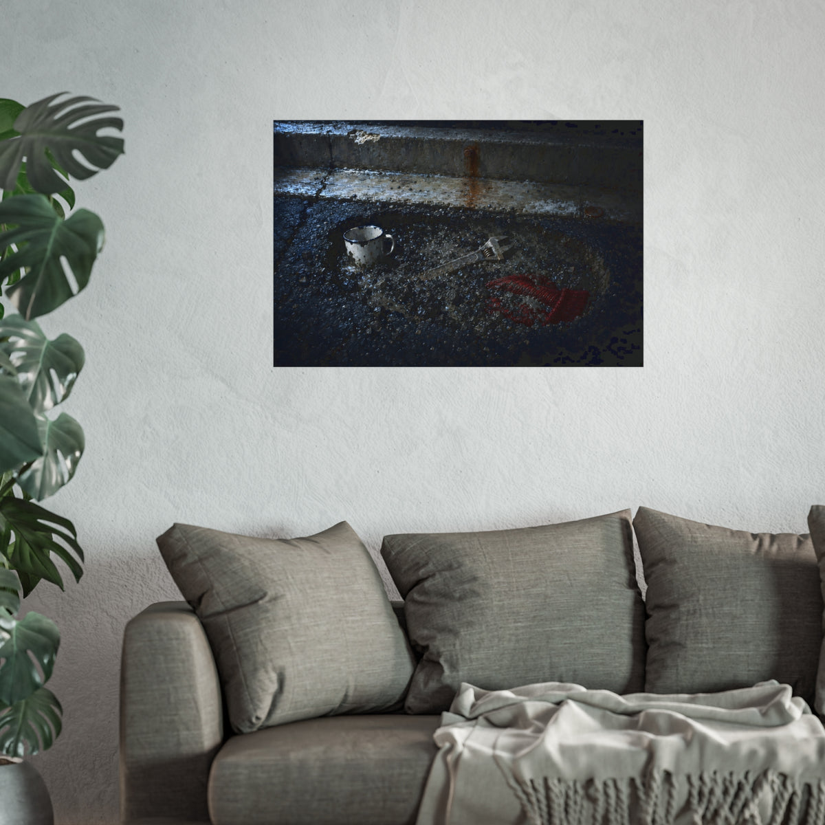 "The Red Wool in the Gravel": A Garabaggio Fine Art Print