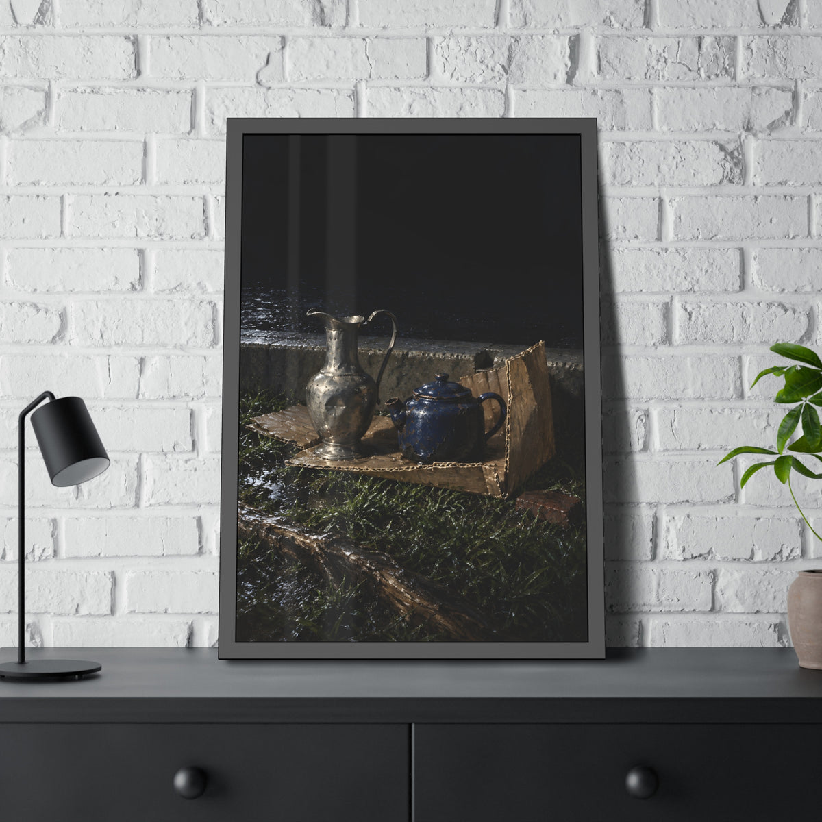 "The Teapot to Its Base": A Garabaggio Framed Print