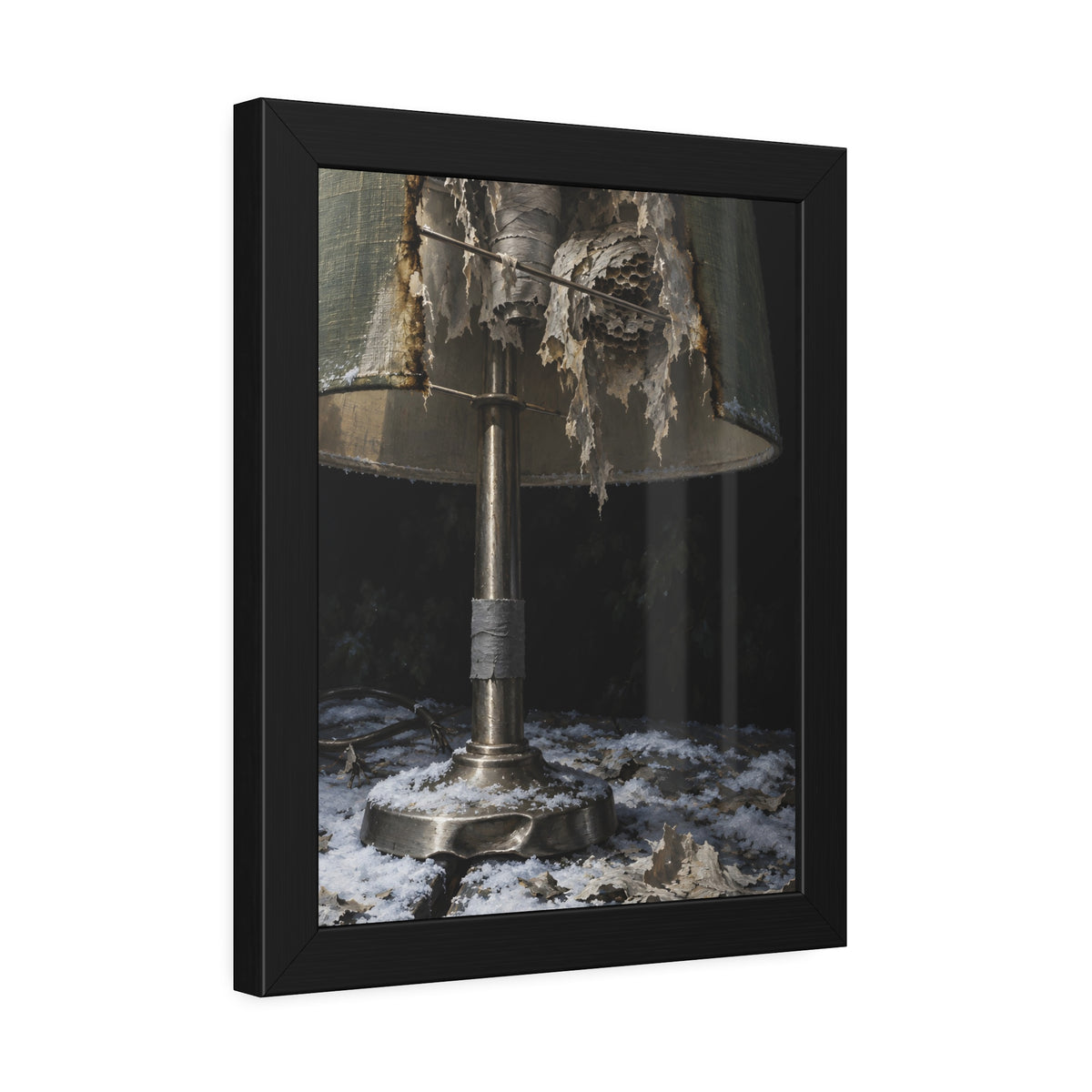 "Snow on the Shade": A Garabaggio Framed Print