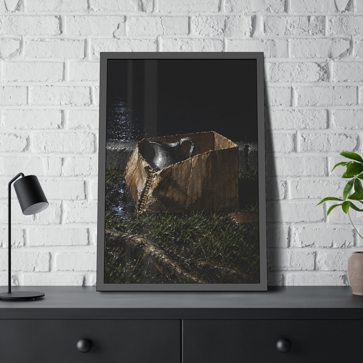 "The Bent Handle": A Garabaggio Framed Print