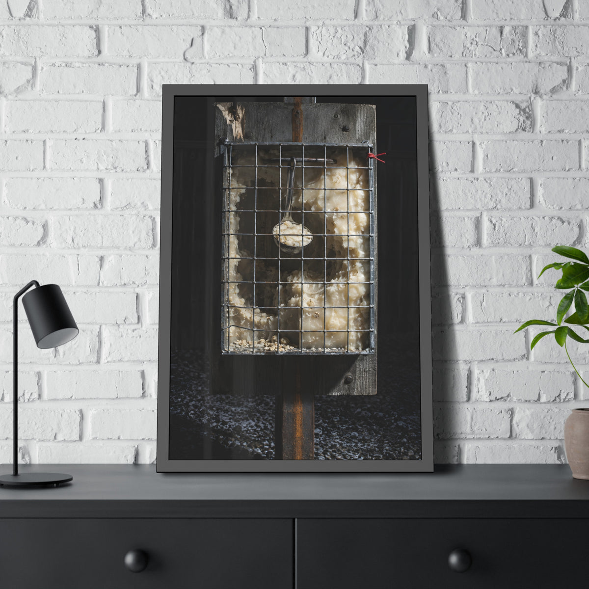 "The Ladle on Its Hook": A Garabaggio Framed Print