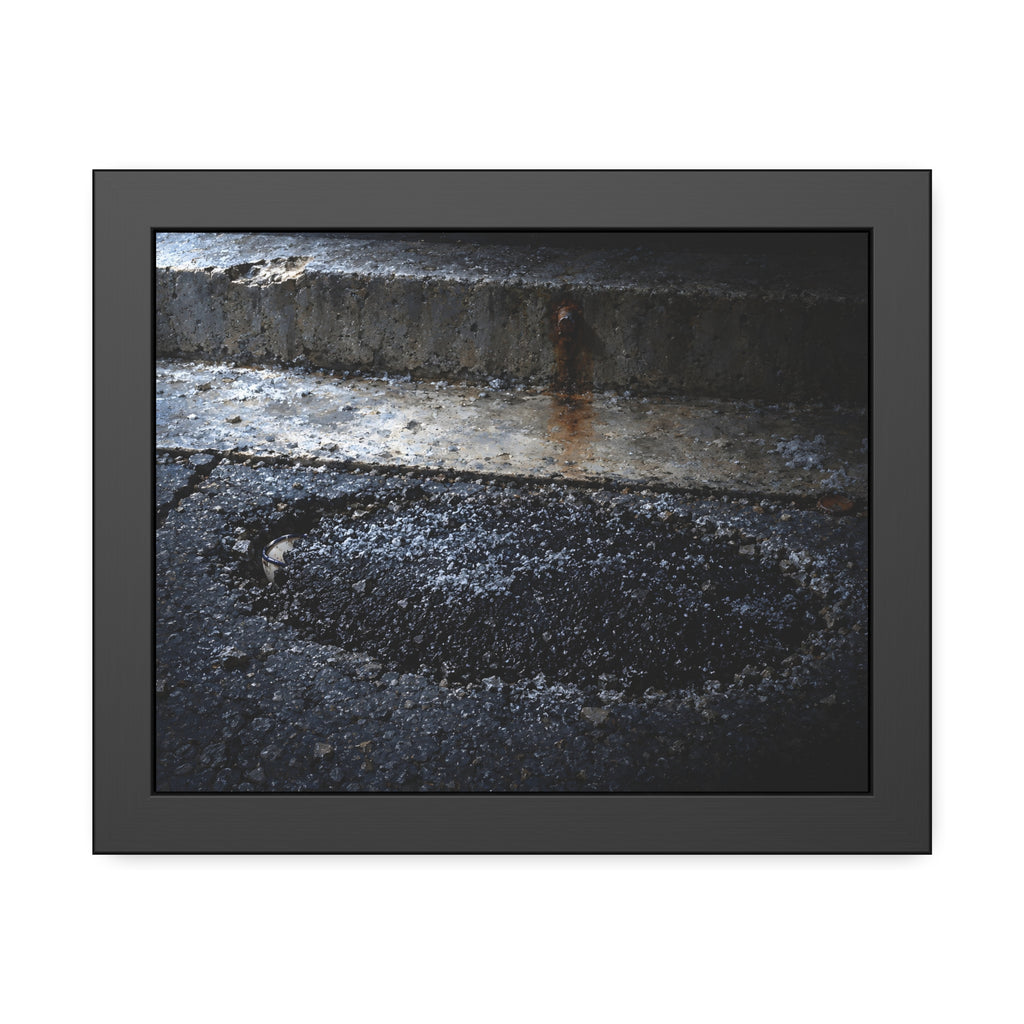 "The Rim at the Edge of the Patch": A Garabaggio Framed Print