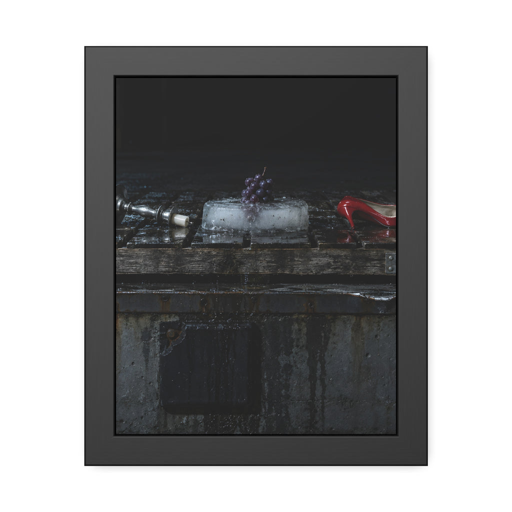 "The Grapes in the Slab": A Garabaggio Framed Print