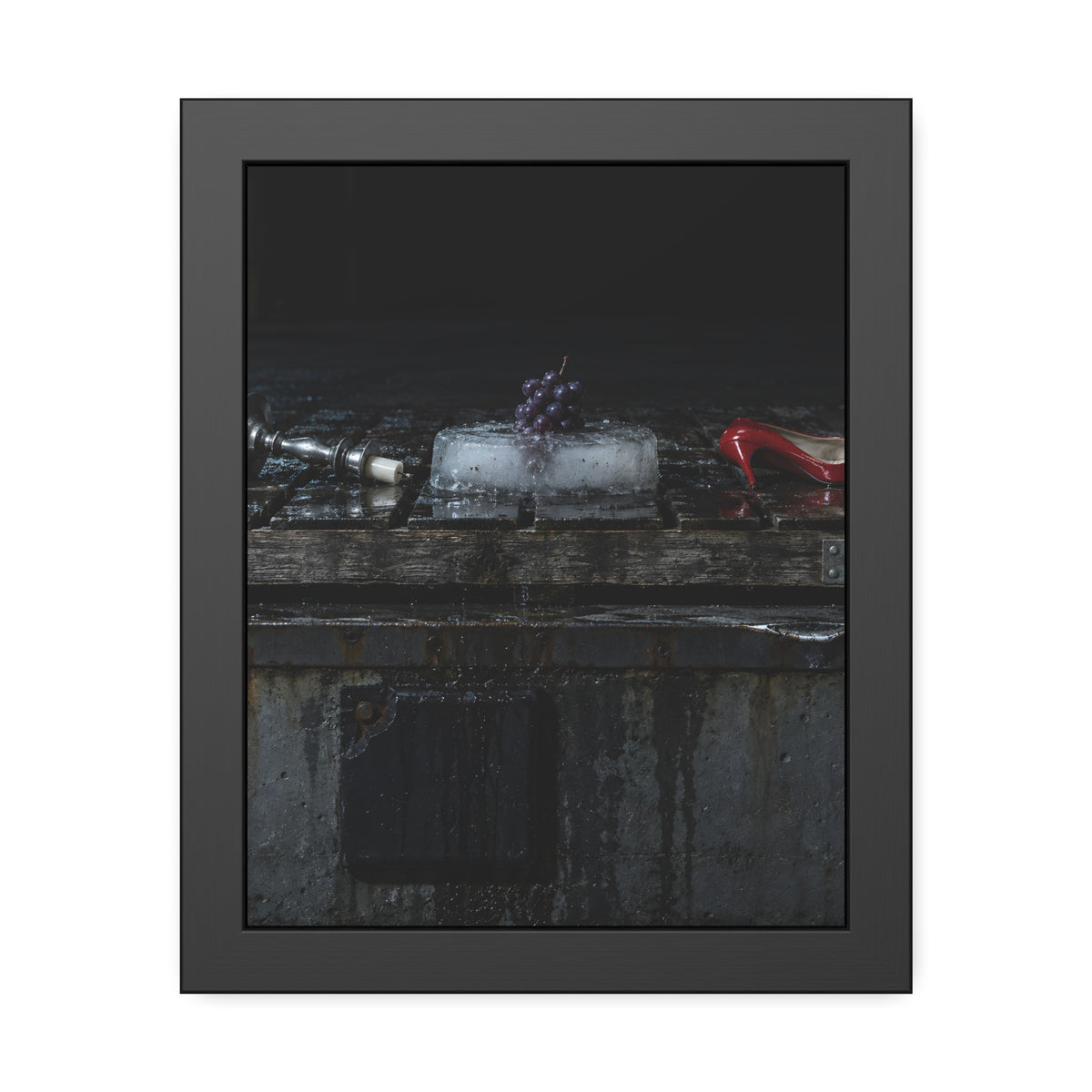 "The Grapes in the Slab": A Garabaggio Framed Print