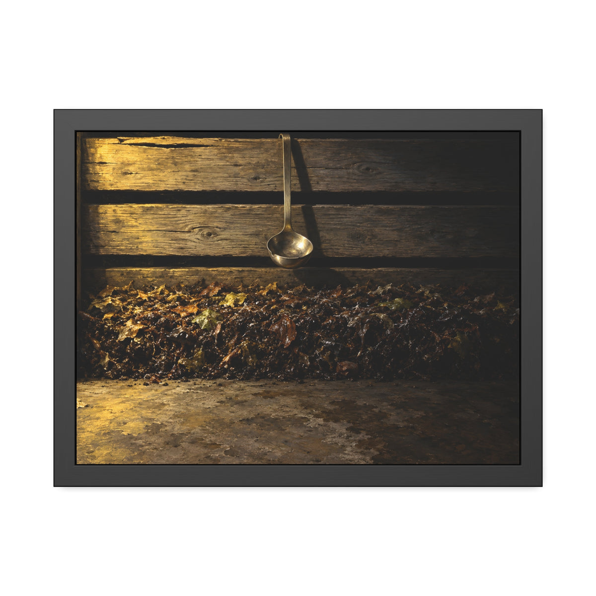 "The Ladle Hanging Clear": A Garabaggio Framed Print