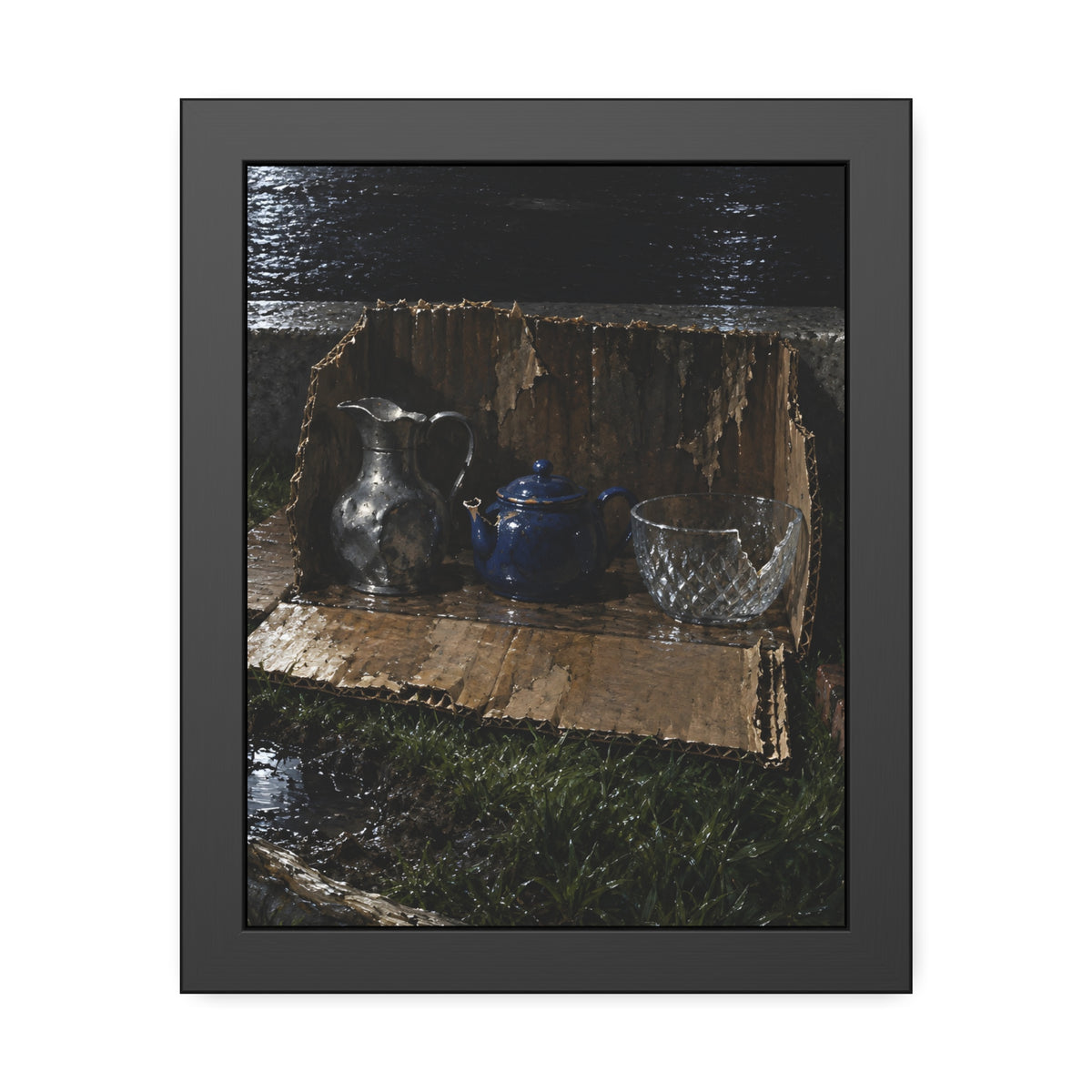 "The Missing Wedge": A Garabaggio Framed Print