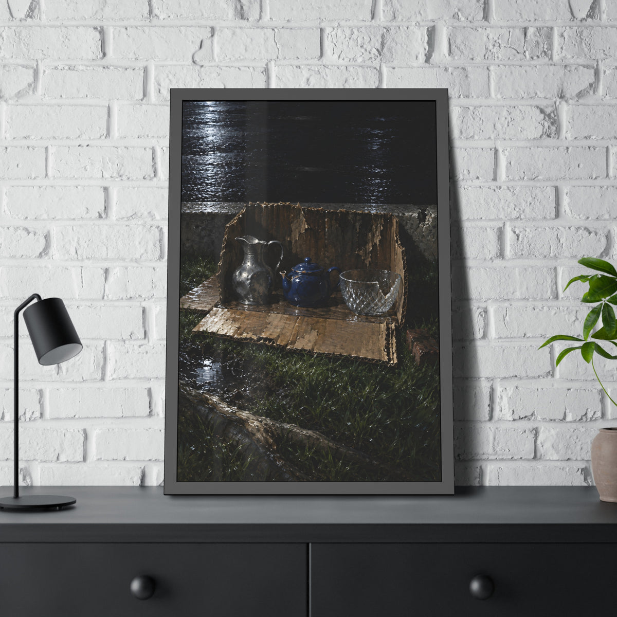 "The Missing Wedge": A Garabaggio Framed Print