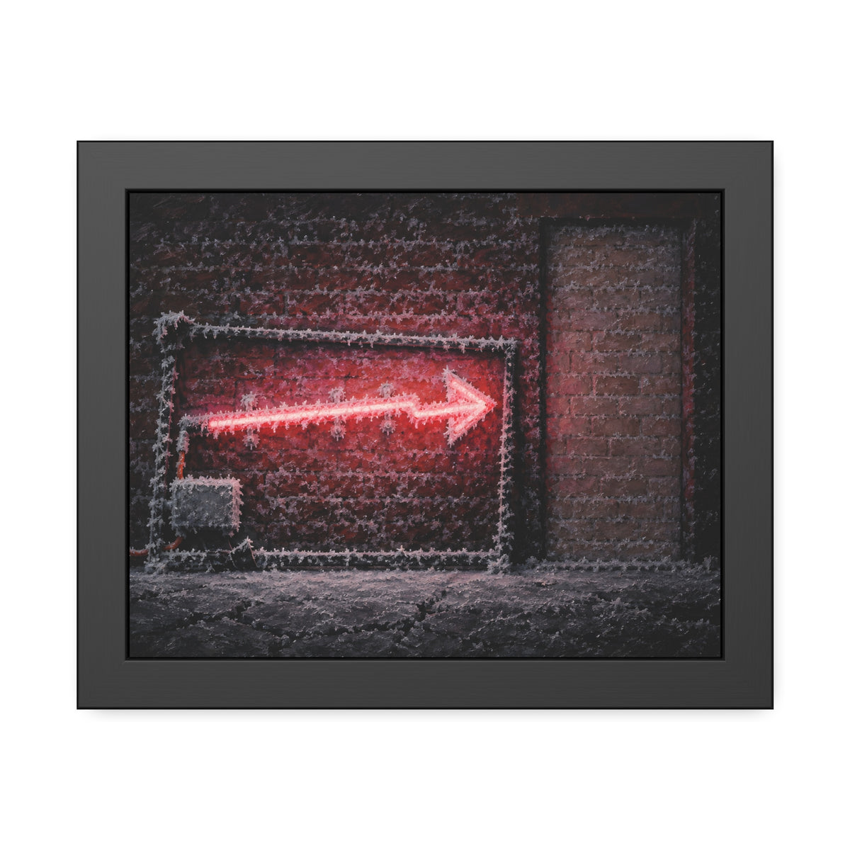 "The Hoarfrost": A Garabaggio Framed Print