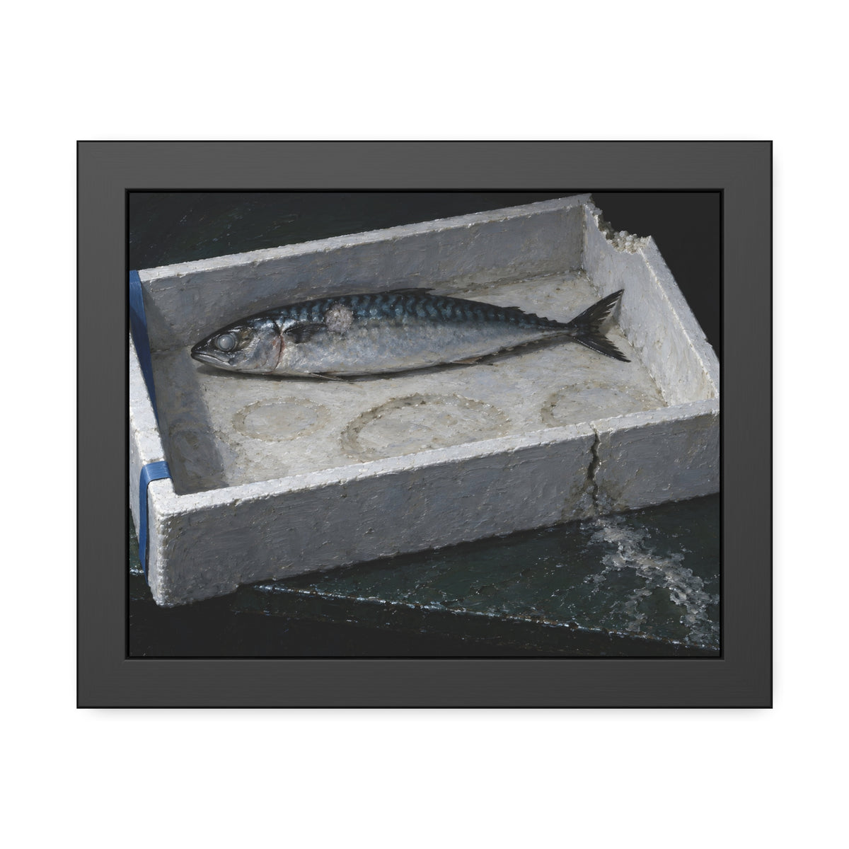 "The Fish Alone on the Foam": A Garabaggio Framed Print