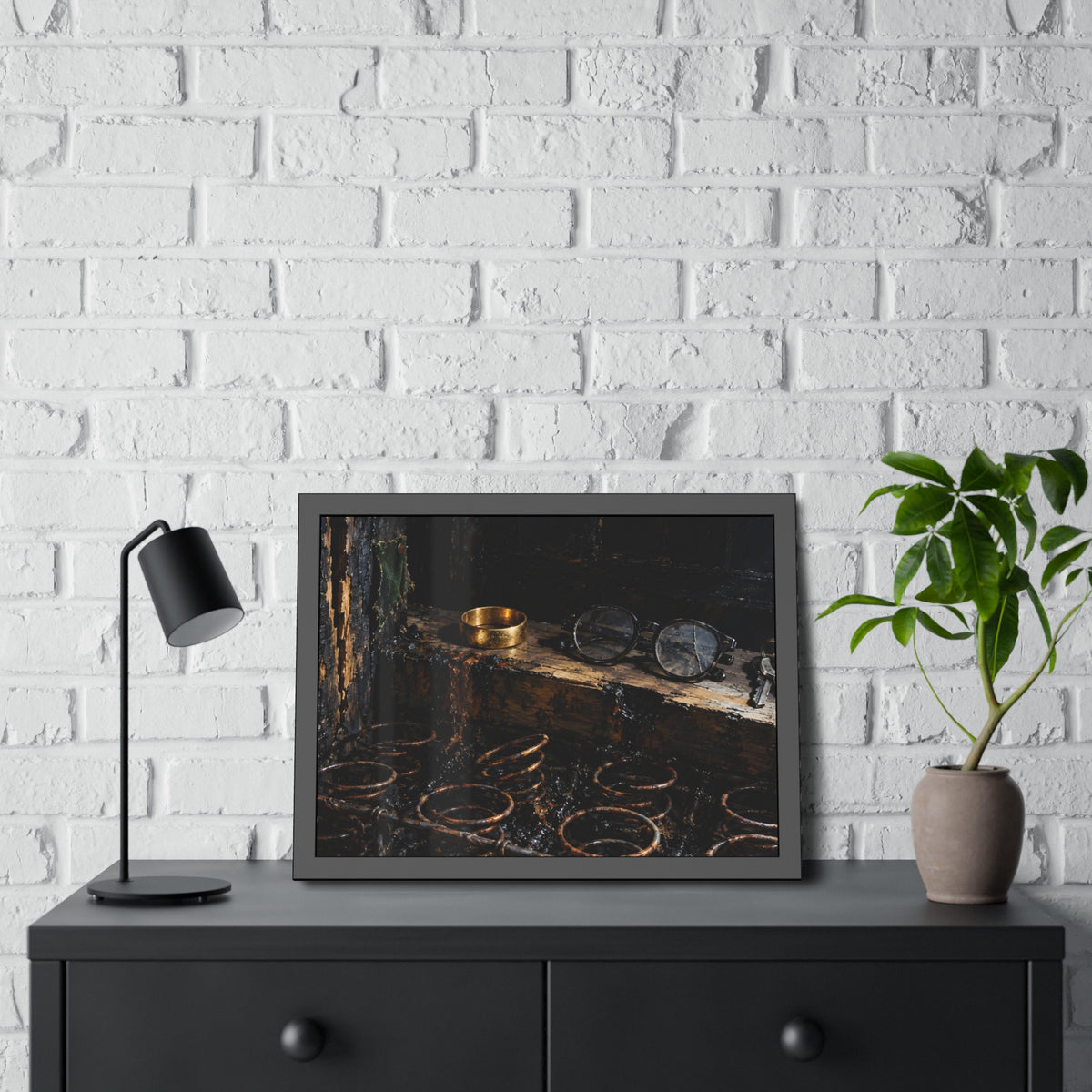 "The Band on the Rail": A Garabaggio Framed Print