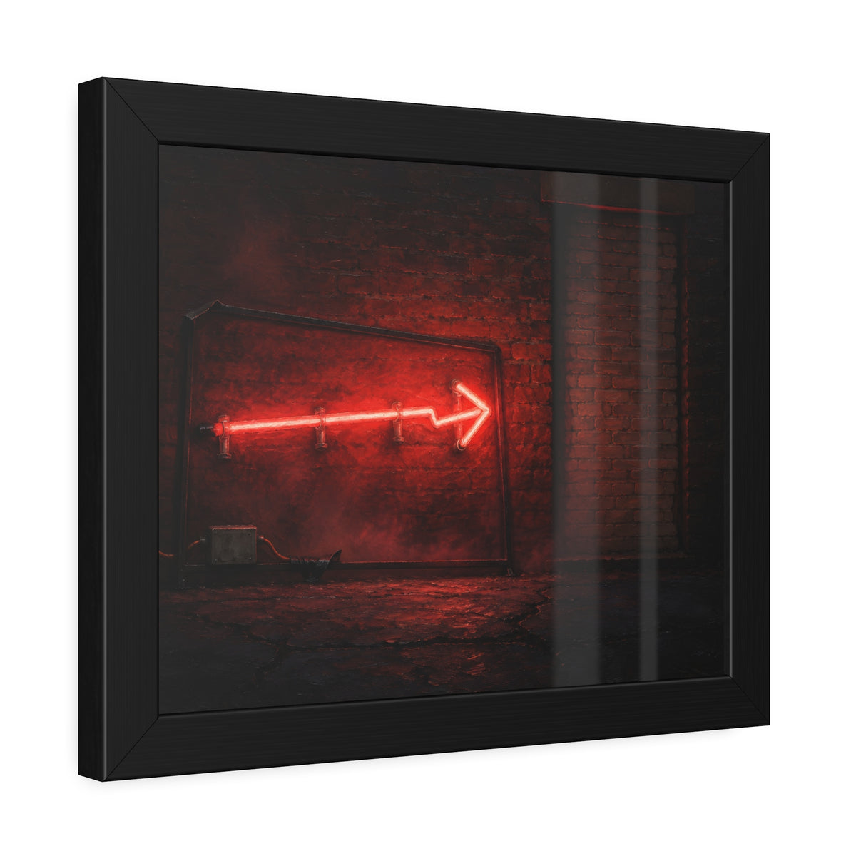 "The Red Fog": A Garabaggio Framed Print