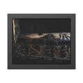 "The Hinge in the Black": A Garabaggio Framed Print