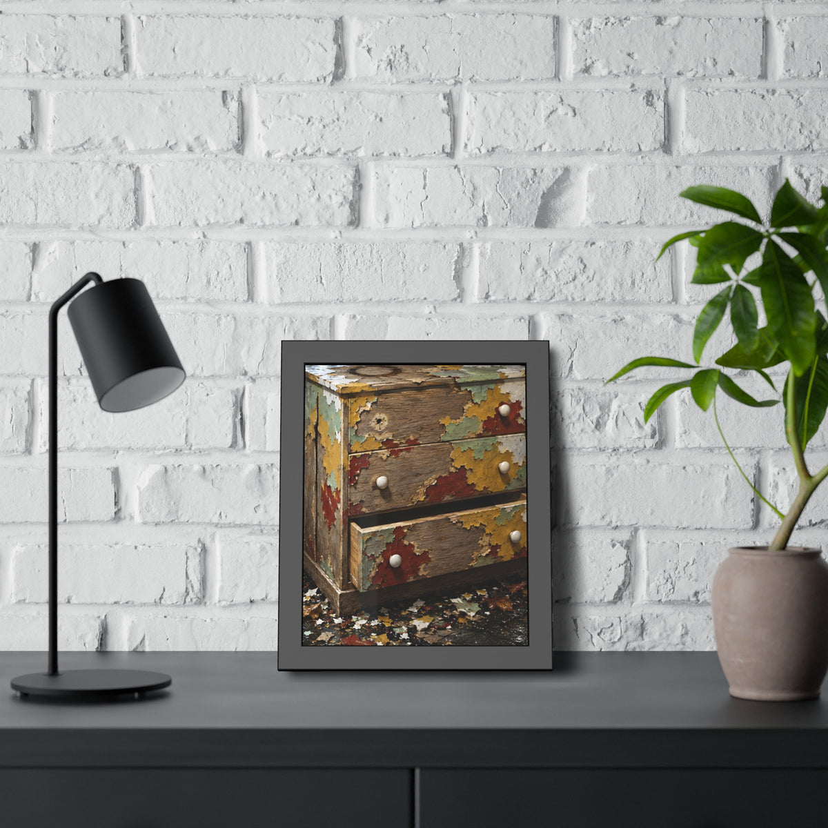 "Islands of Four Colours": A Garabaggio Framed Print
