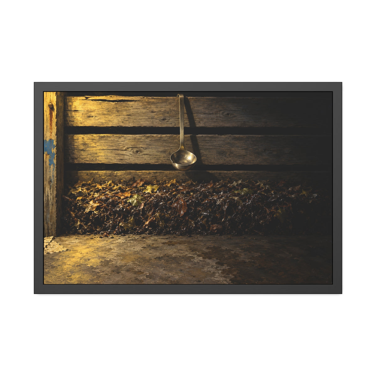 "The Ladle Hanging Clear": A Garabaggio Framed Print