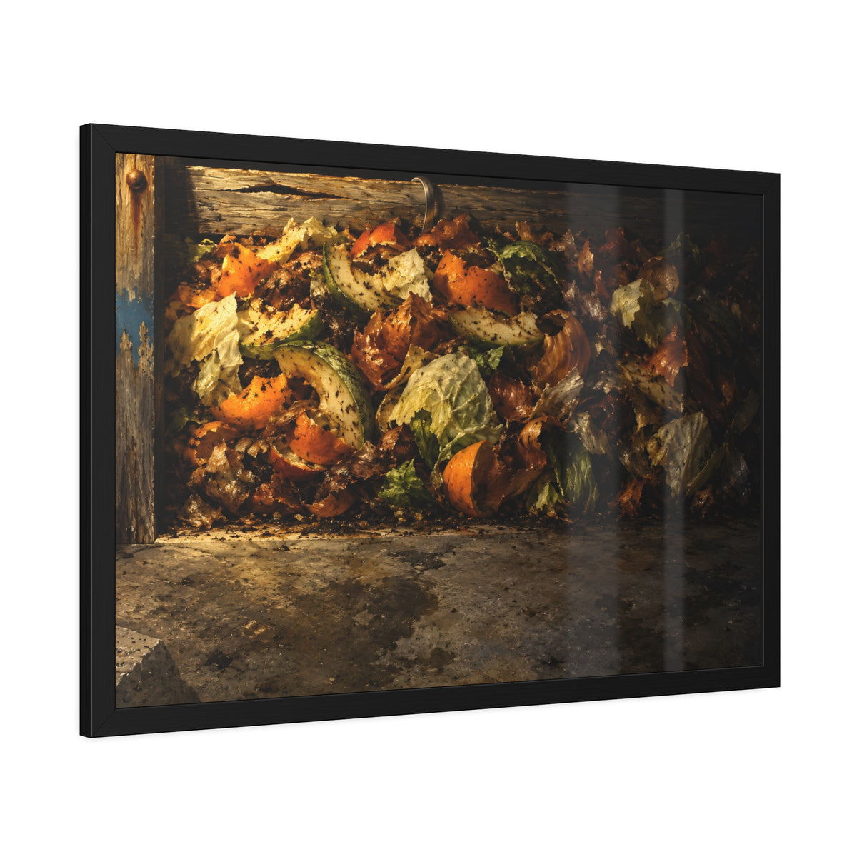 "The Hook Over the Slat": A Garabaggio Framed Print