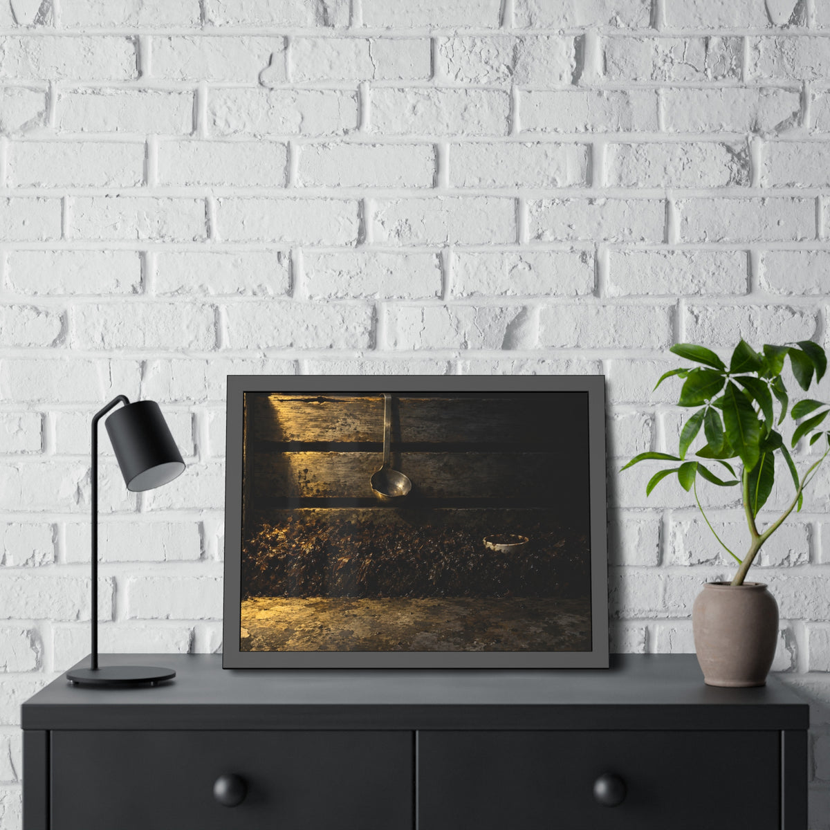 "The Rim in the Black": A Garabaggio Framed Print