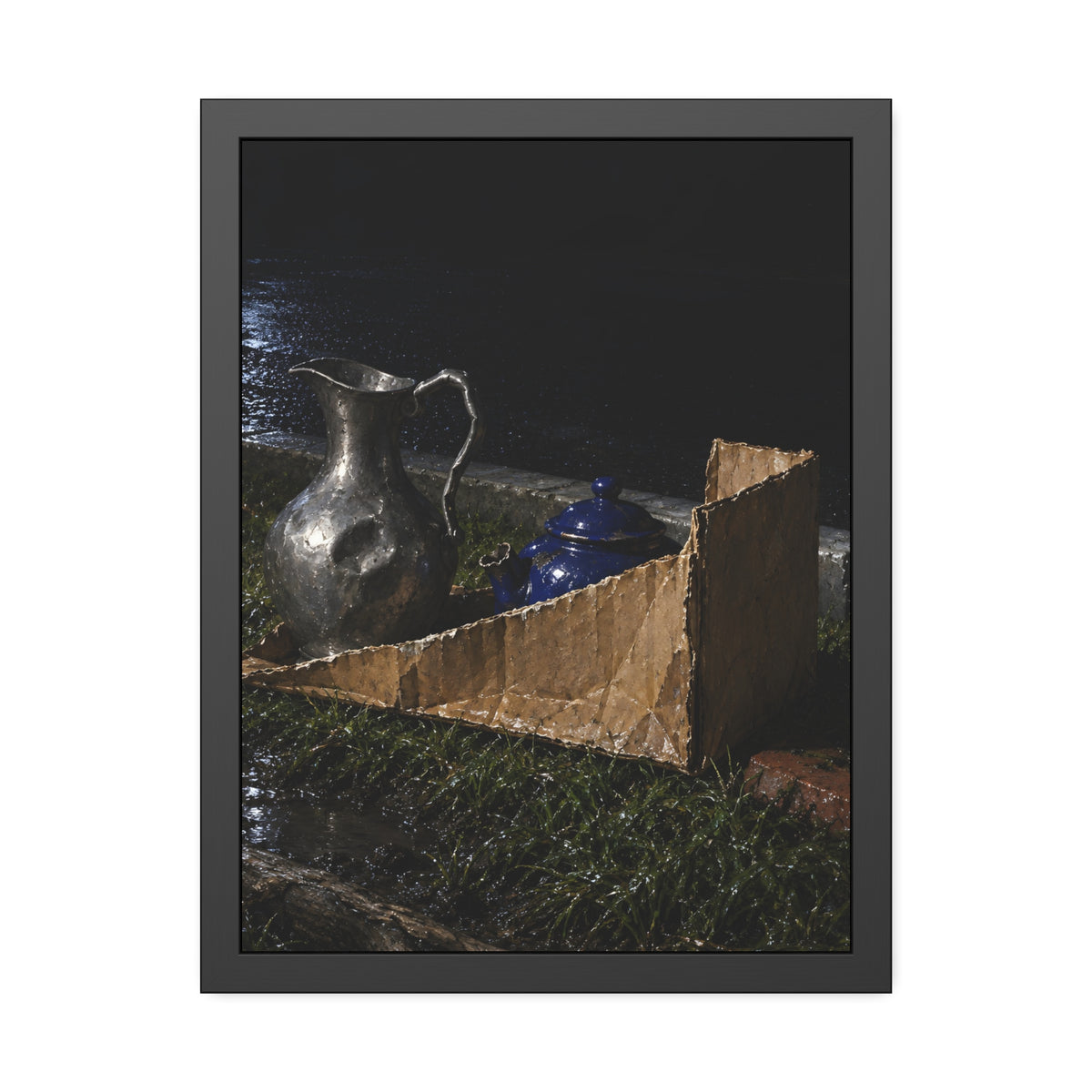 "The Broken Spout": A Garabaggio Framed Print