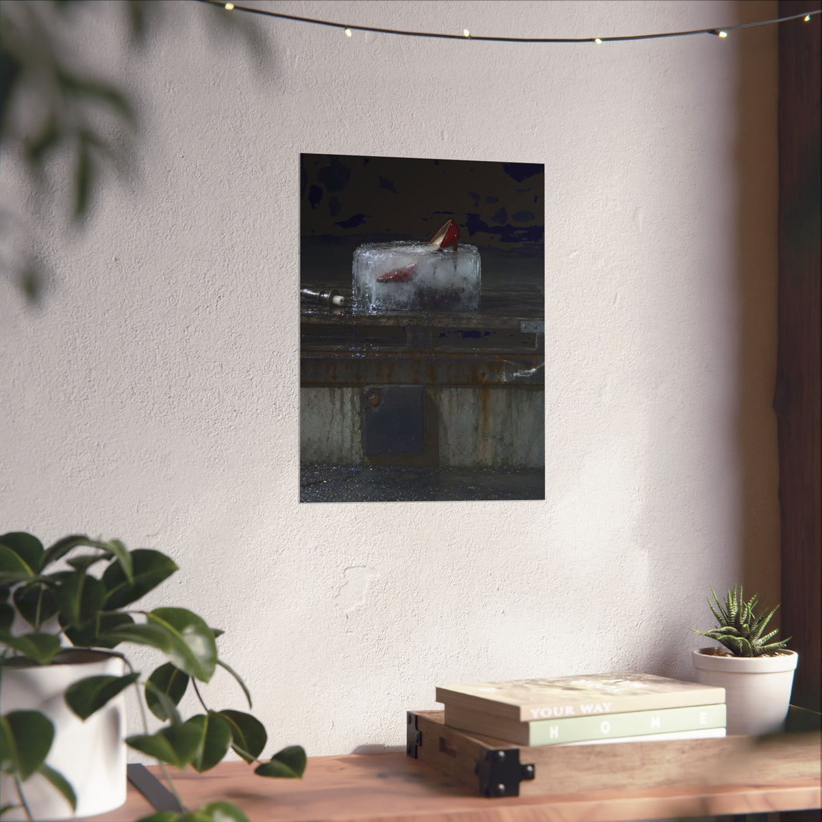 "The Red Heel Standing Out": A Garabaggio Fine Art Print