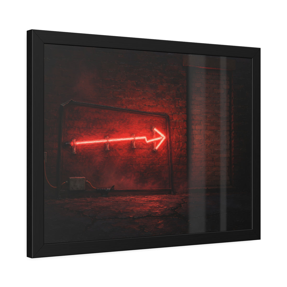 "The Red Fog": A Garabaggio Framed Print