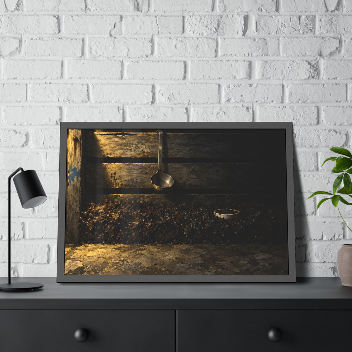 "The Rim in the Black": A Garabaggio Framed Print