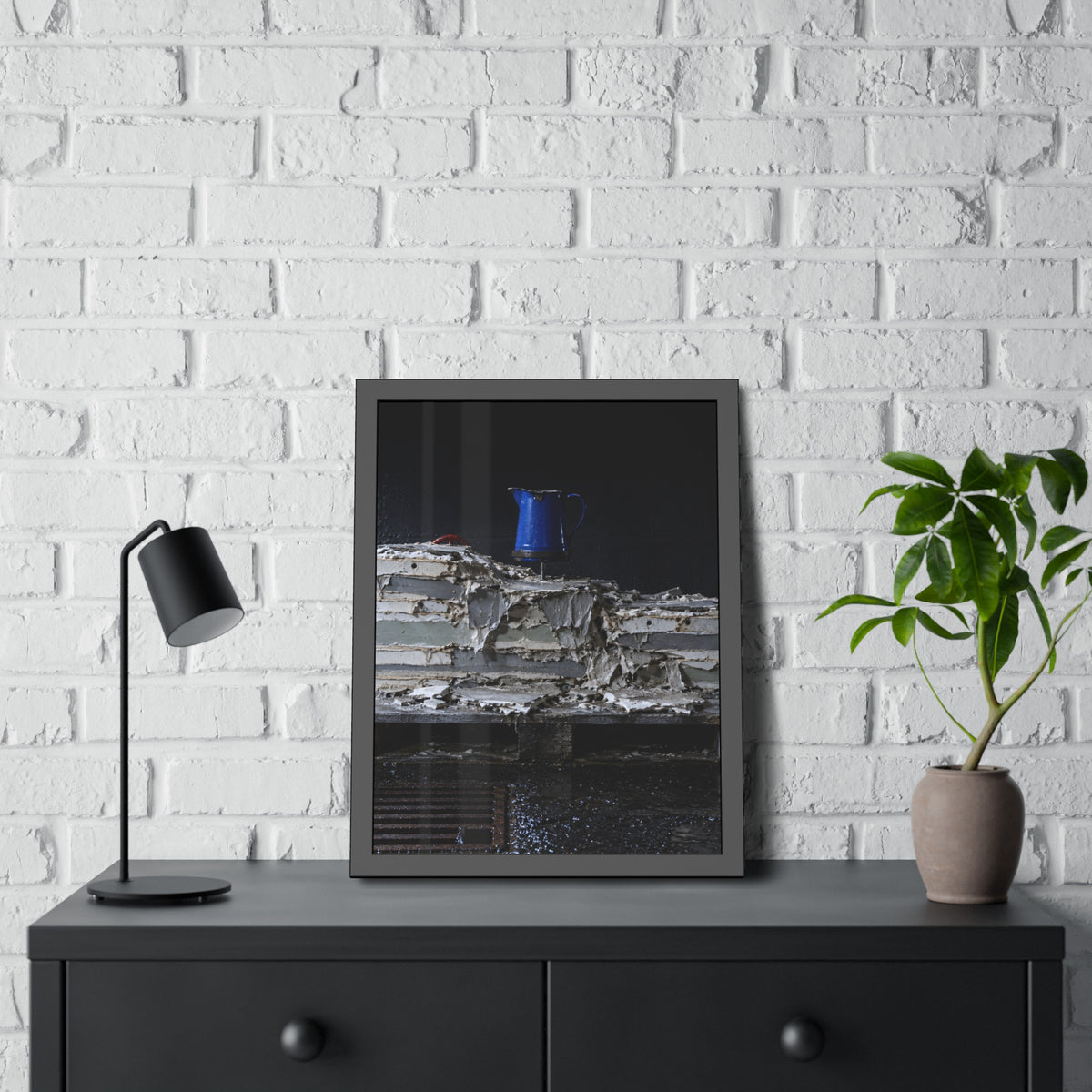 "The Red Arc": A Garabaggio Framed Print