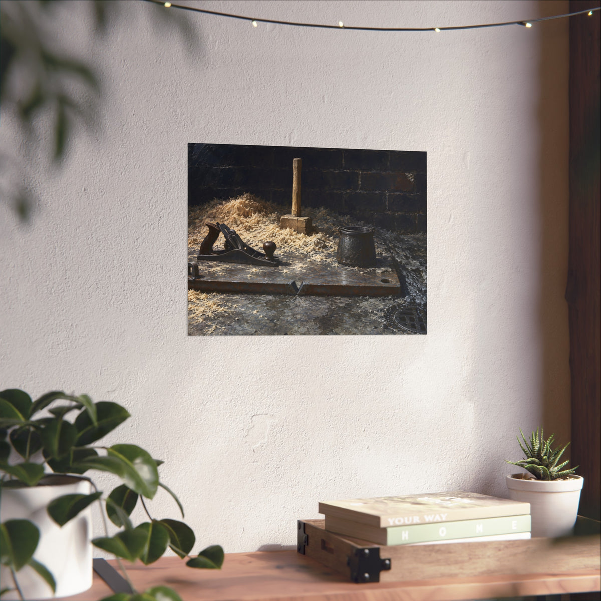 "The Plane Clear to the Plate": A Garabaggio Fine Art Print