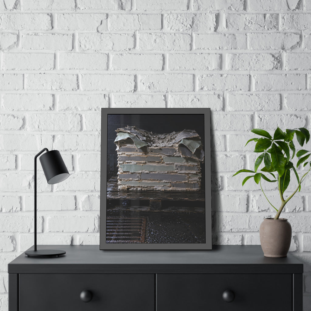"The Facing Lets Go": A Garabaggio Framed Print