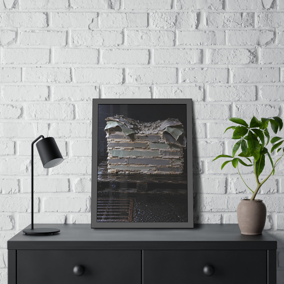 "The Facing Lets Go": A Garabaggio Framed Print