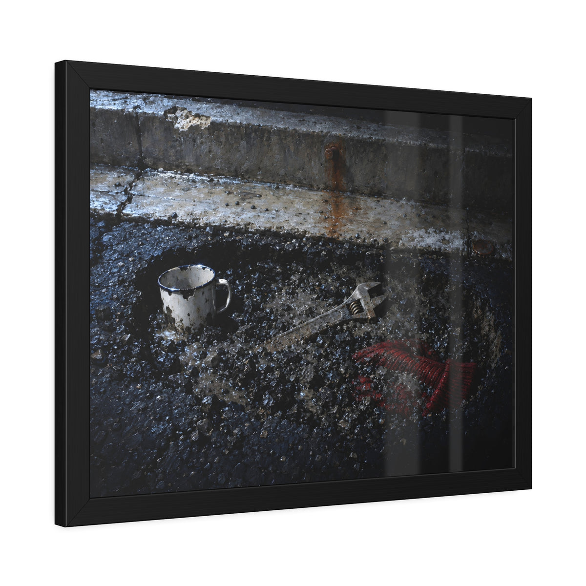 "The Red Wool in the Gravel": A Garabaggio Framed Print