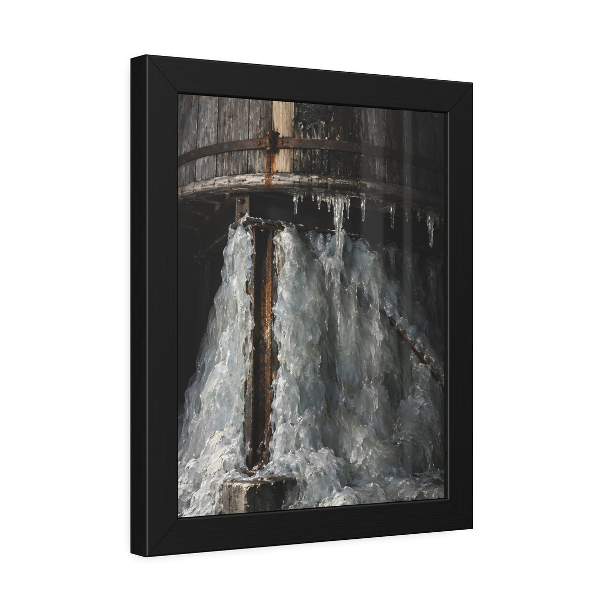 "The Pedestal of Ice": A Garabaggio Framed Print