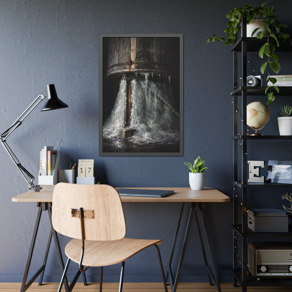 "The Pedestal of Ice": A Garabaggio Framed Print