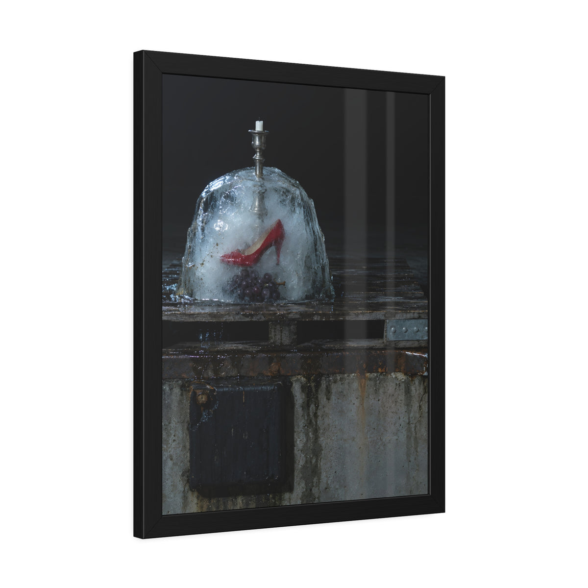 "The Candlestick Half Free": A Garabaggio Framed Print