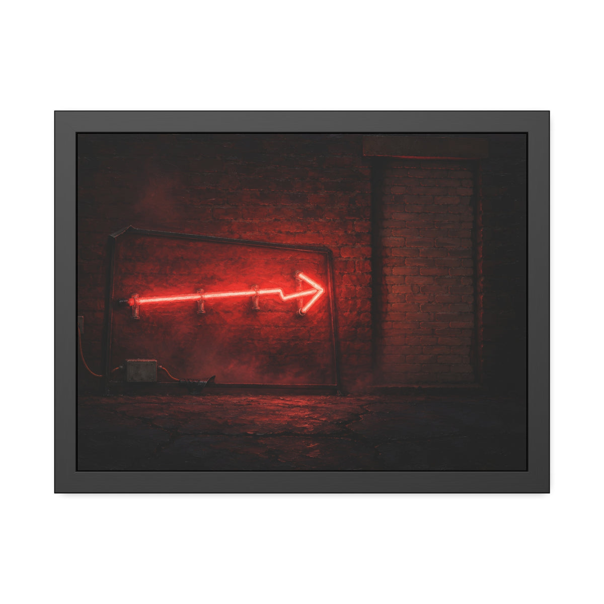 "The Red Fog": A Garabaggio Framed Print